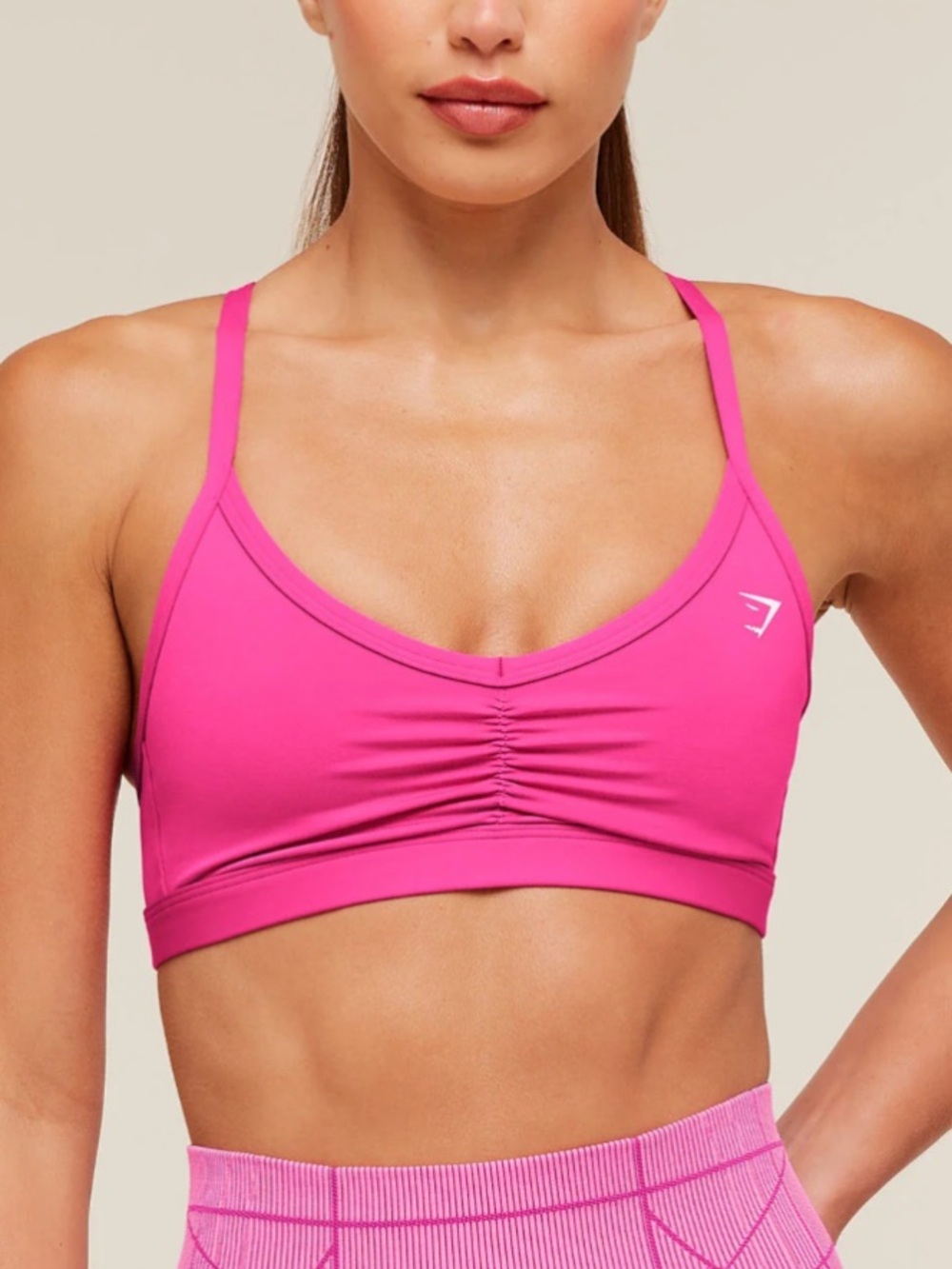 Gymshark Ruched Strappy Sports Bra